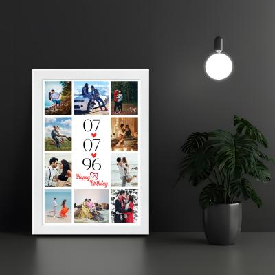 12x18 Frame Black including Design Print on  Glossy / Matte / Luster Paper