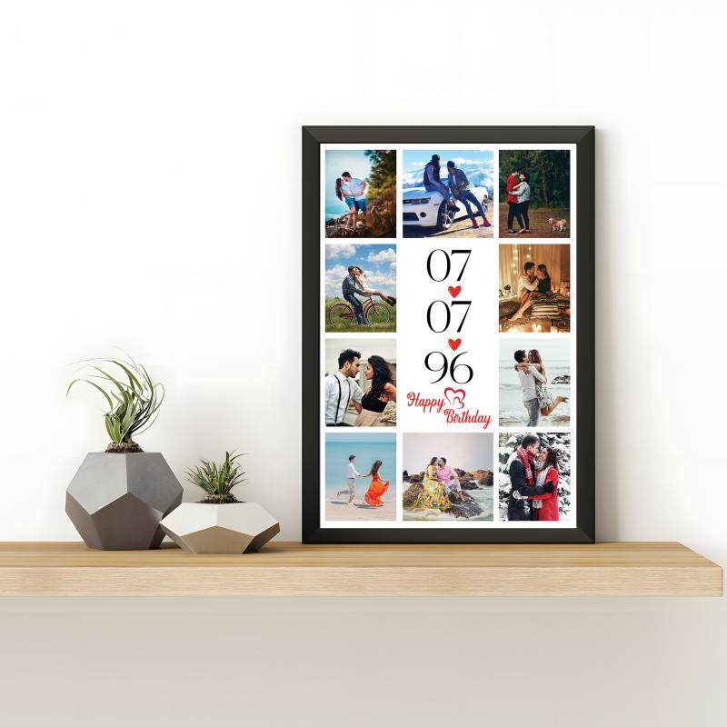 12x18 Frame Black including Design Print on  Glossy / Matte / Luster Paper